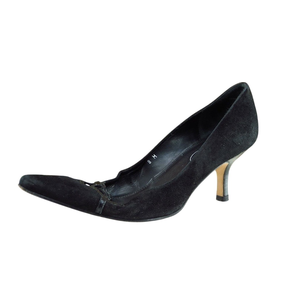 Talbots Women Sz 8 M Black Pump Leather Shoes